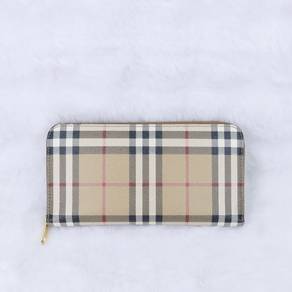 Authentic Burberry Nova Checkered Long Wallet
