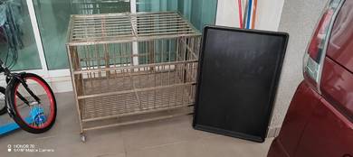 Used - Foldable stainless steel animal dog cage