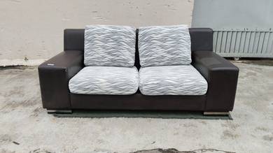 YE38K1 Kerusi 6.2 Ft 3 Seater Sofa PU Brown * ASIS