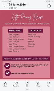 Tempahan makanan dan mini katering