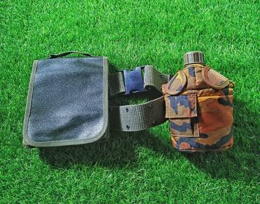 Army Military camo bottle and belt bag sets 