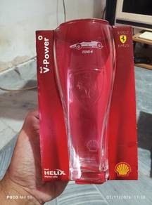 Shell V-Power Ferrari Drinking Glass 1964