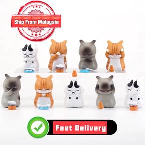 Cute Cat Mini Model Doll 3Pcs/Set Ornaments Figure