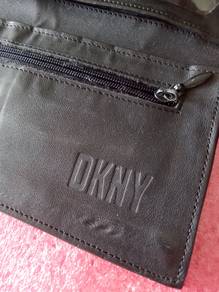 DKNY black long wallet unisex D&G mcm CK armani