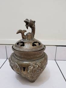 antique brass burner