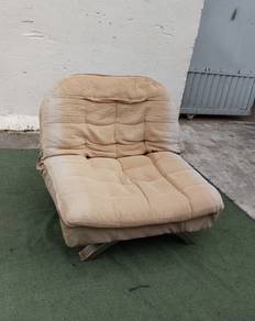 YD13E Kerusi Recliner Sofa Bed Fabric Brown * ASIS