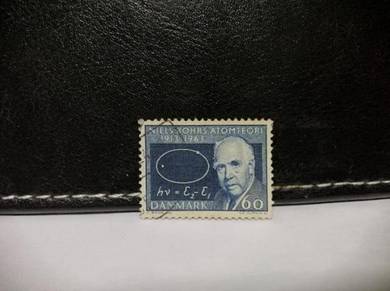 1963 Denmark Stamp Physicist Niels Bohr