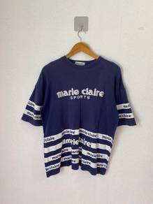 Vintage Marie Claire Sports Y2K Logo Stripe