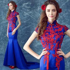 Cheongsam fishtail wedding prom dress gown RBP0686