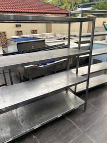 kitchen stainless steel 4 tiers shelves