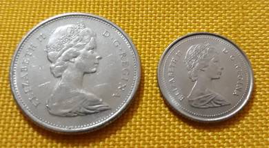 CANADA COIN - 10 Cents & 25 Cents