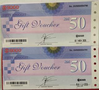 SOGO shopping voucher