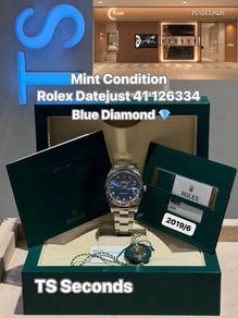 Rolex Datejust 41mm Oyster Blue Diamond 💎 2019
