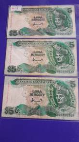 Malaysia 7th Series RM5 Ahmad Don QC QS QU