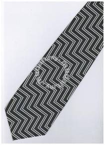 ES5 Silver Quality Striped Formal Neck Tie