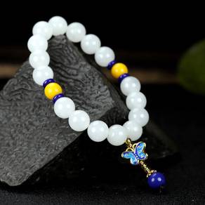 Hetian white jade bracelet