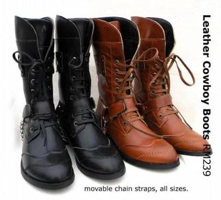 Leather Cowboy Boots