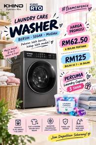Washer Dryer Khind 2 in 1 (Jementah 004)