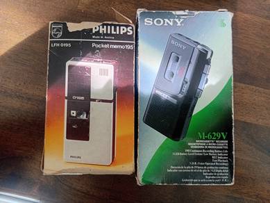 Vintage Antique tape voice recorder Sony & Philip