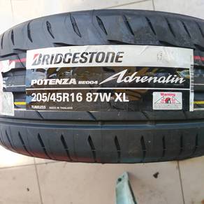 Tayar baru bridgestone re004 205/45/16  tahun25