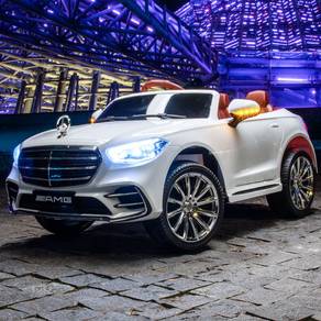 White 4WD 12V (BANZ) KIDS  ELECTRIC RIDE ON CAR
