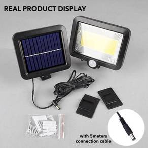 100 COB LED Lampu Motion Sensors Split Solar Light