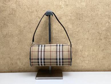 Burberry Suede Barrel Bag