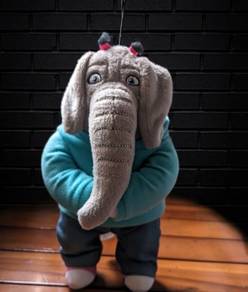 Sing' Meena the Elephant' Plush Hanging Plushie