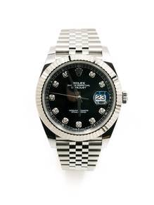 New Rolex Datejust 41 Black Diamond 126334