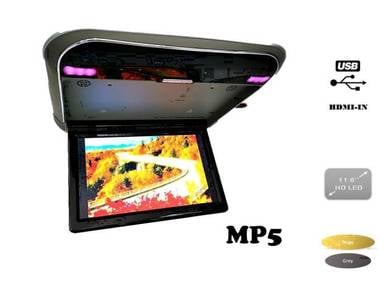 11.6'' LED USB/HDMI-IN MP5 ROOF MONITOR Flip down