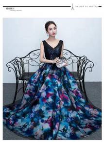 Floral wedding bridesmaid dinner prom dress RBP031