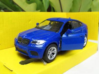 TOP(12cm) BMW X6 M Blue Diecast Car