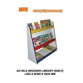 Wooden Library Shelf , Kindergarten Book Shelf