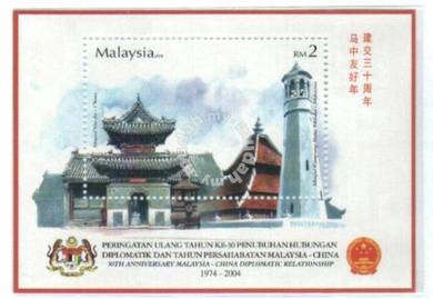 Miniature Sheet China Diplomatic Normal Clean 2004