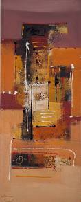 Geometric Abstract with Earthy Tones III