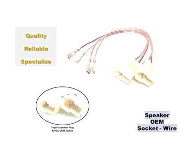 SPEAKER PLUG & PLAY OEM SOCKET-WIRE Toyota