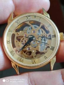 Vintage unbranded automatic skeleton watch