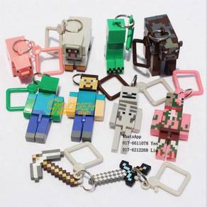 FG10018B Minecraft Mini Figures Keychain 10pcs