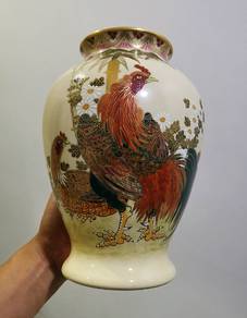 Japanese Flower Vase Satsuma ware Vintage vase pot