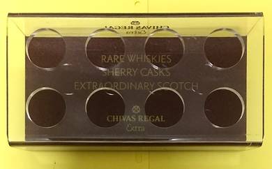 CHIVAS REGAL EXTRA SHOT GLASS HOLDER SERVINGS Tray