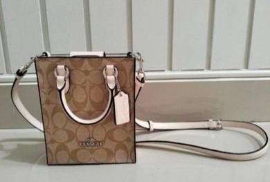 ORIGINAL Coach Signature Canvas Mini Tote Bag
