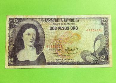Colombia 2 Pesos 1977