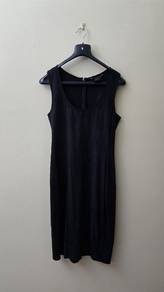 Armani Exchange Black Mid-Length Dress