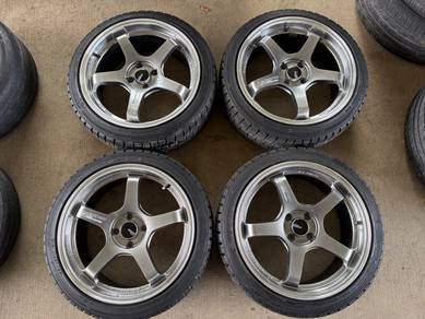 Sport rim Second Advan GT 17 inch spec myvi ativa