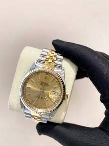 Rolex Datejust 36 Half 18k750 Yellow Gold Jubilee