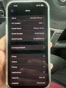 Apple iPhone 15 Pro 256 GB full set