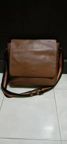 Coach Sling Bag Leather - darkbrown