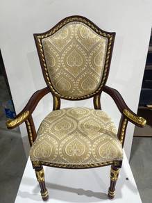 French, Royal, Victorian Luxury Dark Brown Chair