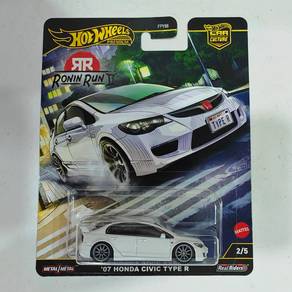 Hot Wheels Premium 07 Honda Civic Type-R fd2 puteh