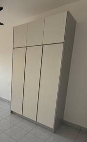 3-Door Wardrobe with Top Storage
